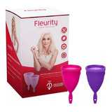 Coletor Menstrual Fleurity 2 Unidades, Tipo 1 + 2 Saquinhos 
