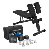 Set De Banco De Ejercicio Y Mancuernas Gimnasio 20kg/44lbs