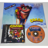 Crash Bandicoot C/ Manual Playstation Patch Midia Preta!