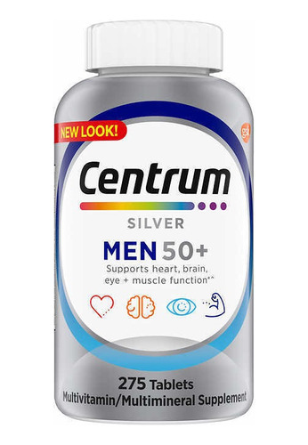 Centrum Silver Men 50+ Americano 275 Tabs Hombre +50 Años