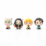 Set 4 Figuras Kimetsu No Yaiba - Demon Slayer Chibi