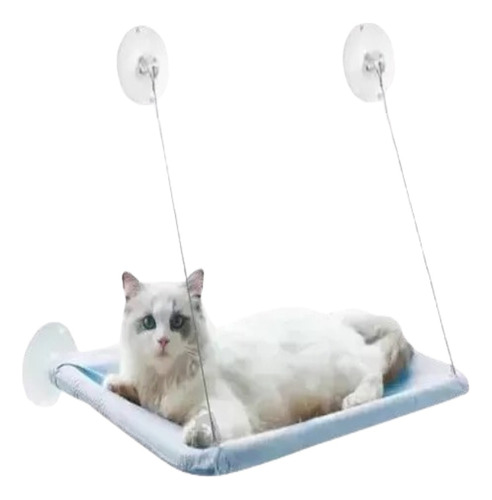 Cama Flotante Hamaca Para Gatos Con Ventosas Hasta 15kg 