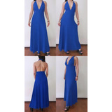  Vestido Largo Azul De Lurex!