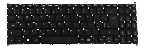 Teclado Nk1161s38e Para Acer Aspire 3 A315-54 Português Brasil Cor Preto