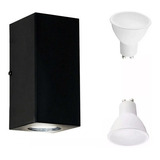 Aplique Pared Difusor Bidireccional Con 2 Dicroicas Led 7w