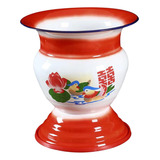 1960s Tradicional Chinesa Esmalte Fruit Basket, Antigo Bacia