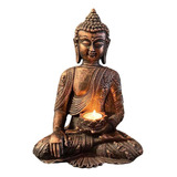 Meditando Estátua De Buda Escultura Estatueta Decoração 1