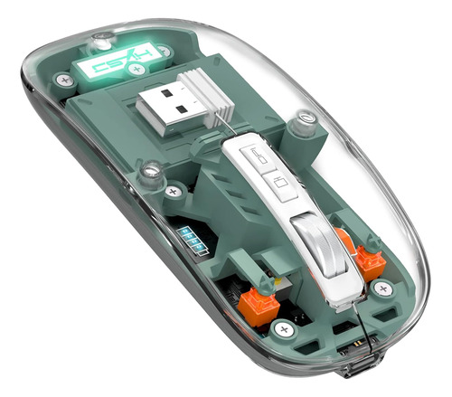 A.jazz Mini Mouse Inalámbrico Bluetooth5.1 Y 2.4g, Ligero, T