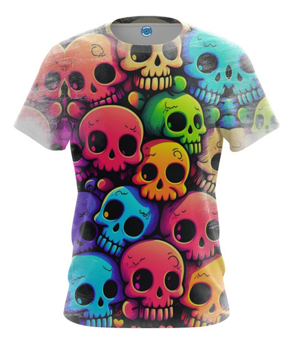 Camisa Caveira Esqueleto Traje Fantasia Collors 03