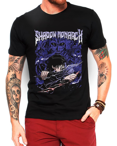 Camisa Camiseta Solo Leveling - Shadow Monarch