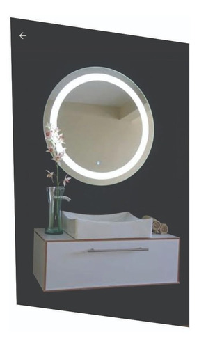 Espejo Para Baño Con Luz Led Integrada   De 85 X 85cm