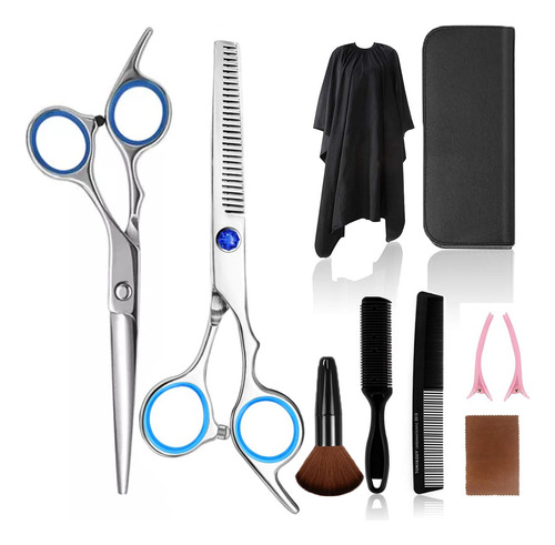 Kit De Tijeras Y Accesorios Para Peluquería 10 Unidades