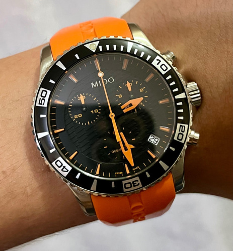 Reloj Mido Ocean Star Chronograph Naranja