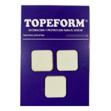 Tope Autoadhesivo Cuadrado 3 Cm Blanco Packx 15 Topeform