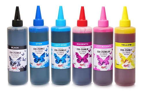 Kit 5 Tintas Alpha Ink 250ml Compatible Con T644/ T544