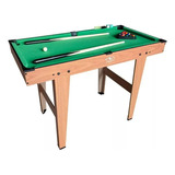 Mesa De  Juegos De Billar Athletic Works Con Accesorios 