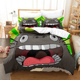 Totoro Bedding, Funda De Edredón Y Funda De Almohada