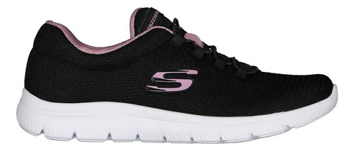 Tenis Skechers Summits Color Negro/rosa - Adulto 5.5 Mx