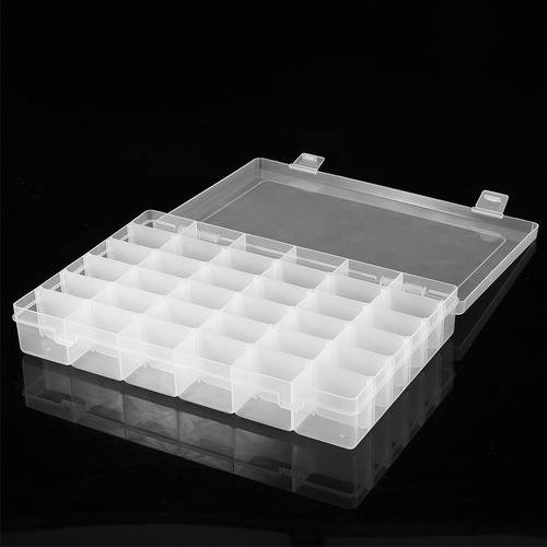 36 Rejillas De Plástico Joyas Caja Ajustable Organizador De