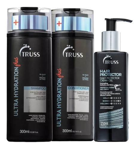 Truss Ultra Hydration Plus Shamp Cond 300ml +hair Prot 250ml