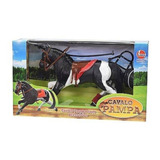 Brinquedo Figura Cavalo Pampa Preto E Branco Da Lider 2461