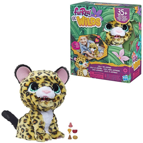 Furreal Mascota Electrónica Peluche Lola Leopardo Color Amarillo