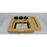 Caja Bamboo Colección Rosin Heat Press Dab Tool Wax 5pz Kit