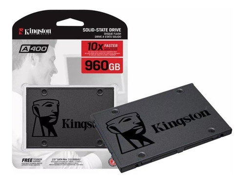 Ssd Kingston 960gb A400 Sata 3 450mb Sa400s37/960gb 2.5