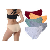 Set De Bragas De Algodón Para Mujer 5 Piezas #l836