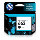  Cartucho Hp 662 Preto Impressora 3516 1516 2646 2546