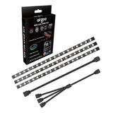 Airgoo Tira De Luz Led Rgb Para Pc, 54 Led, 3 Tiras Led Magn