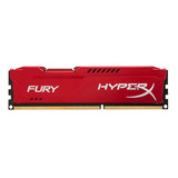 Memória Ram Fury Cor Vermelha 8gb 1 Hyperx Hx316c10fr/8