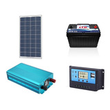 Kit - Panel Solar 100w, Batería Lth 12v115ah, Inversor 600w