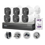 Kit Seguridad Dahua Cctv Dvr 8ch + 6 Camaras 2mp 1080p + 1tb