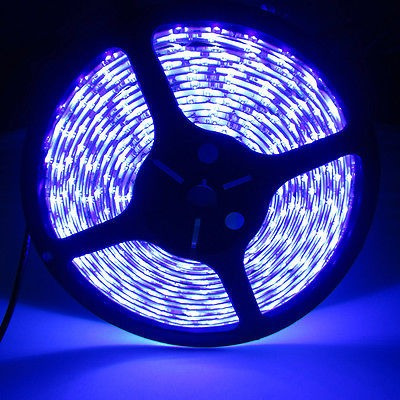 1m De Fita Flexivel 300 Led 5050 P D'agua Violeta Uv Fonte