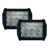 Kit De Faros Con Estrobo 12 Leds Tunelight Auto/moto 48w