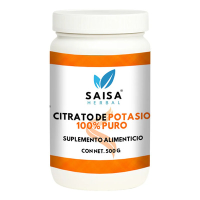 Saisa Herbal Citrato de Potasio en Polvo 500 g | Suplemento Alimenticio 100% Puro | Ideal para Deportistas y Salud Muscular | Meses sin interés