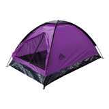 Carpa 2 Personas Color Morado Asgard Camping Tienda 2x1.2m