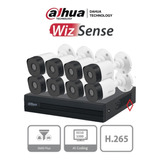 Kit 8 Camaras Bullet 2mp Dvr 1080p Lite Wizsense H.265+ 