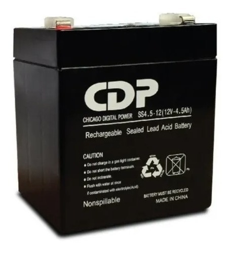 Bateria De Reemplazo Marca Cdp 12v 4.5 Ah Plomo Acido /vc