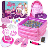 Conjunto De Regalo Para Niñas De 7 A 12 Años, Spa Y Manicura