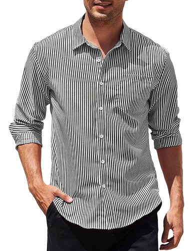 Camisa Hombre *christian Dior* Algodon Micro Cuadro Rayas  +