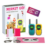 Mirkit ¡vamos! Juego Con: 2x Walkie Talkies Para Niños Y 4 J