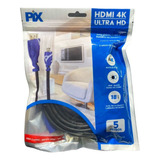 Cabo Hdmi 2,0 4k Ultra Hd 5 Metros 018-9412 Pix Novo