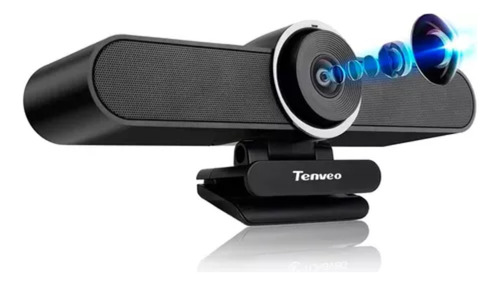 Câmera Webcam E-ptz Tenveo 4k 120 Graus Com Ia + Controle 