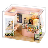 Diy Milk Tea Shop Dollhouse Casa De Muñecas De Casa De