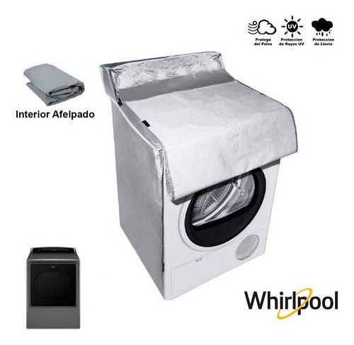 Cubre Secadora Carga Frontal Impermeable 18-25kg Whirlpool