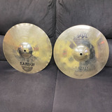 Par Prato Bateria Sabian Hihat Aax 14 Pol X-celerator Usado!