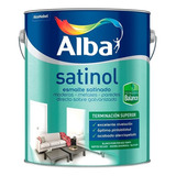 Esmalte Satinol Al Agua Satinado Alba Blanco 4lts | Giannoni