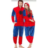 Pijama Invierno Enterito Disfraz Super Heroes Adultos